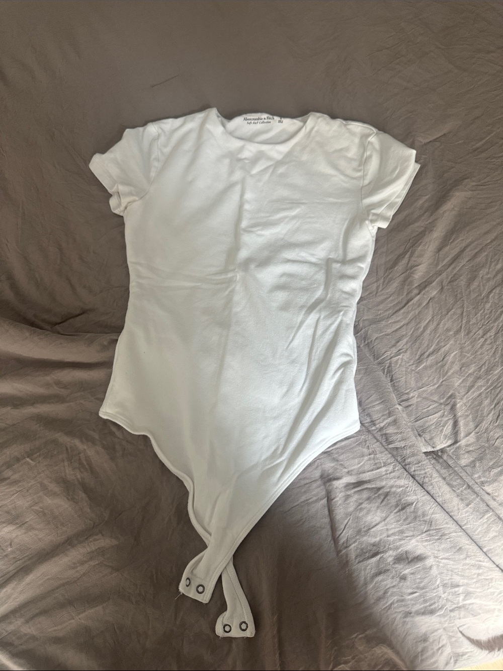 Abercrombie white short sleeve bodysuit